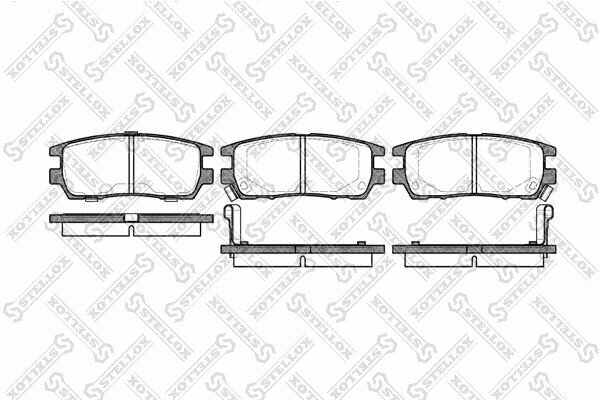 Колодки тормозные задние Mitsubishi Pajero 2.4-2.8TD 90-94 Space Gear 95