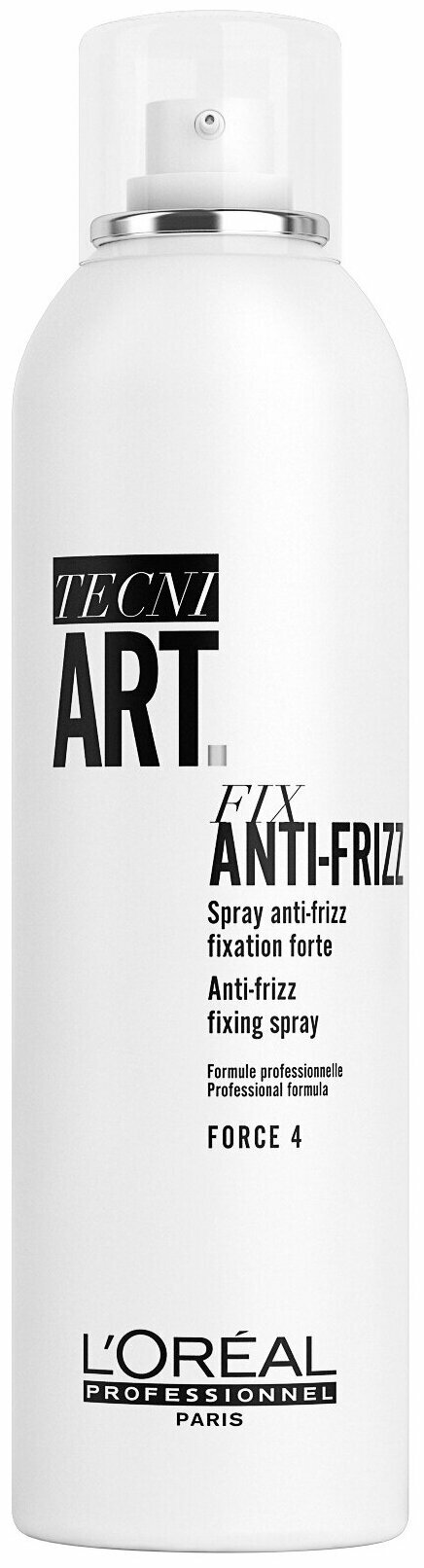 Спрей для волос сильной фиксации L'Oreal Professional Tecni.Art Fix Anti-Frizz с защитой от влаги и уф-лучей 250 мл