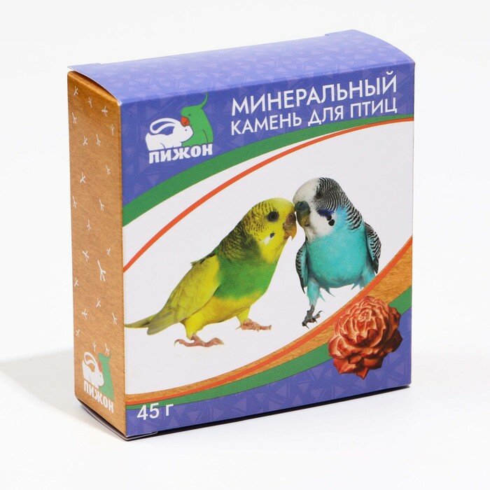 Пижон Минеральный камень Пижон для птиц, пион, 45 г