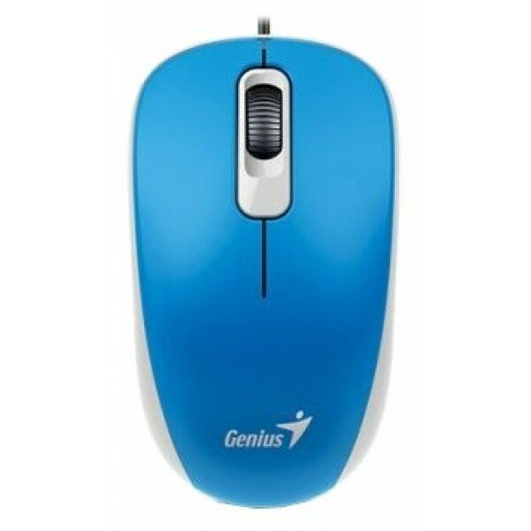 Мышь Genius DX-110 Blue, оптическая, 1200 dpi, 3 кнопки, USB