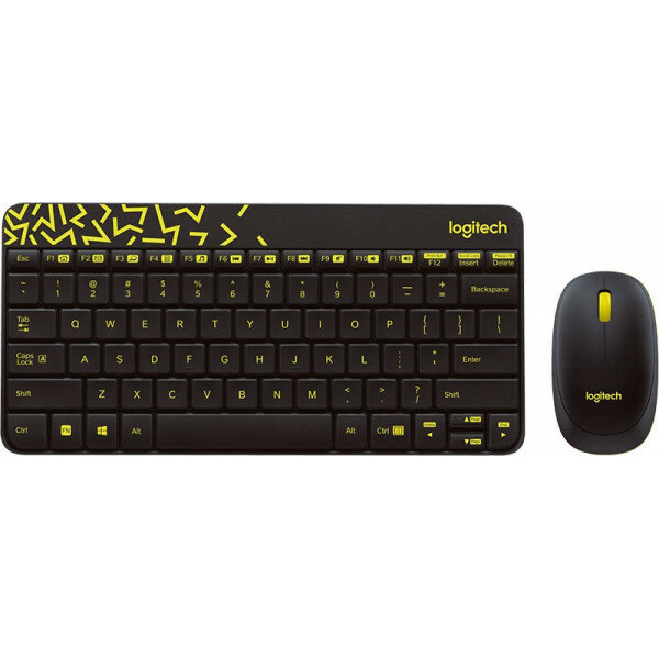 Комплект клавиатура + мышь Logitech MK240 Nano (Английская раскладка черный цвет)