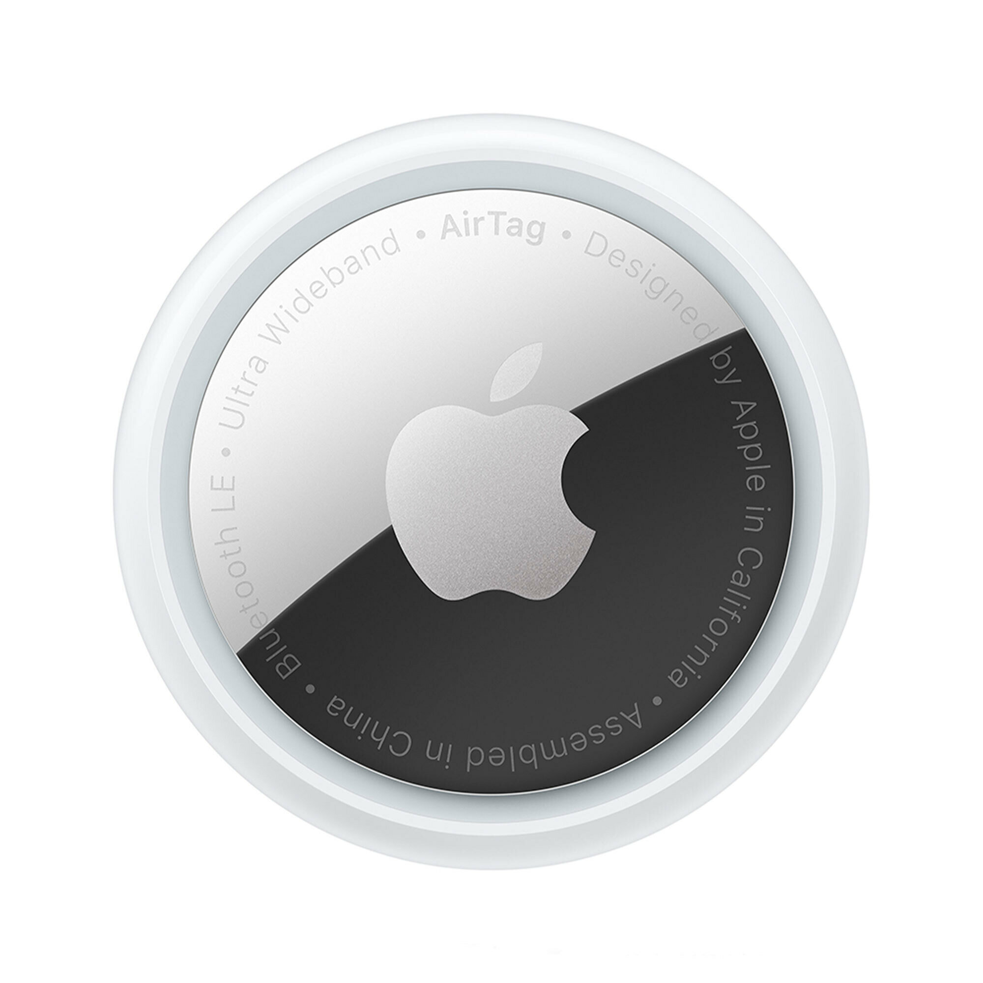 Трекер Apple AirTag модели iPhone и iPod touch с iOS 14.5 или новее; модели iPad с iPadOS 14.5 или новее 1 шт. из упаковки с 4 шт.белый/серебристый