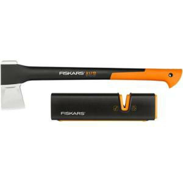 129050 Топор-колун FISKARS X17 + точилка для топоров и ножей (1020182)