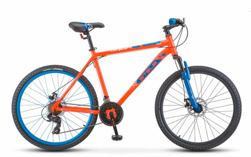 Велосипед горный STELS Navigator 500 D 26" F020, 20" синий/красный