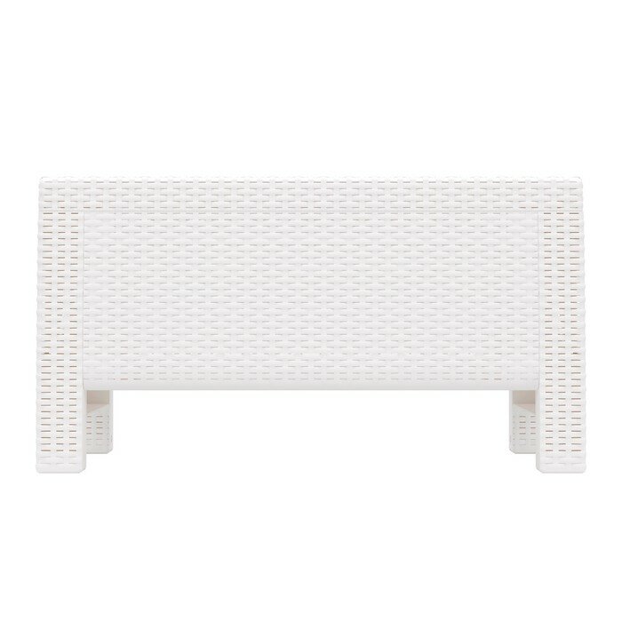 Стол "Ротанг", 76,5х57х42 см, цвет белый - фотография № 2