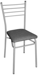 Стул Violet с мягким сиденьем, 38 x 35 x 86 см, серый