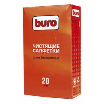 Buro чистящие салфетки сухие/безворсовые, 20 шт (BU-UDRY)