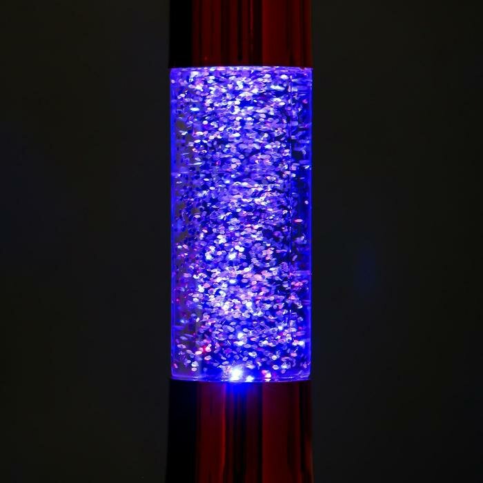 RISALUX Светильник "Блеск цилиндра" LED от батареек 3хLR44 красный 18 см - фотография № 7