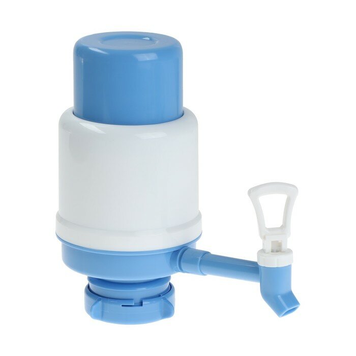 Помпа для воды LESOTO Comfort механическая под бутыль от 11 до 19 л голубая
