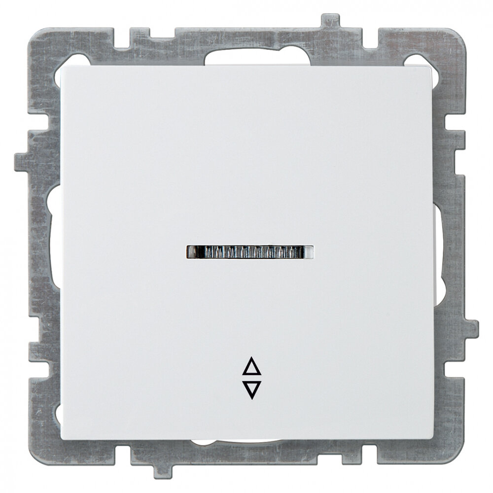 фото Nilson Выключатель 1-кл. СУ с подсветкой проходной , TOURAN-ALEGRA-THOR, белый 24110408