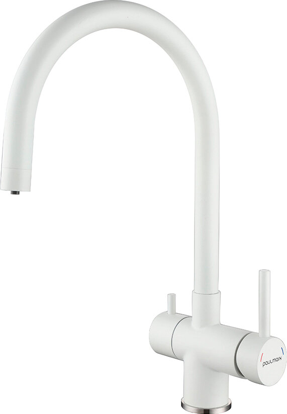 Смеситель для кухонной мойки PAULMARK HELLER He213218-431 белый
