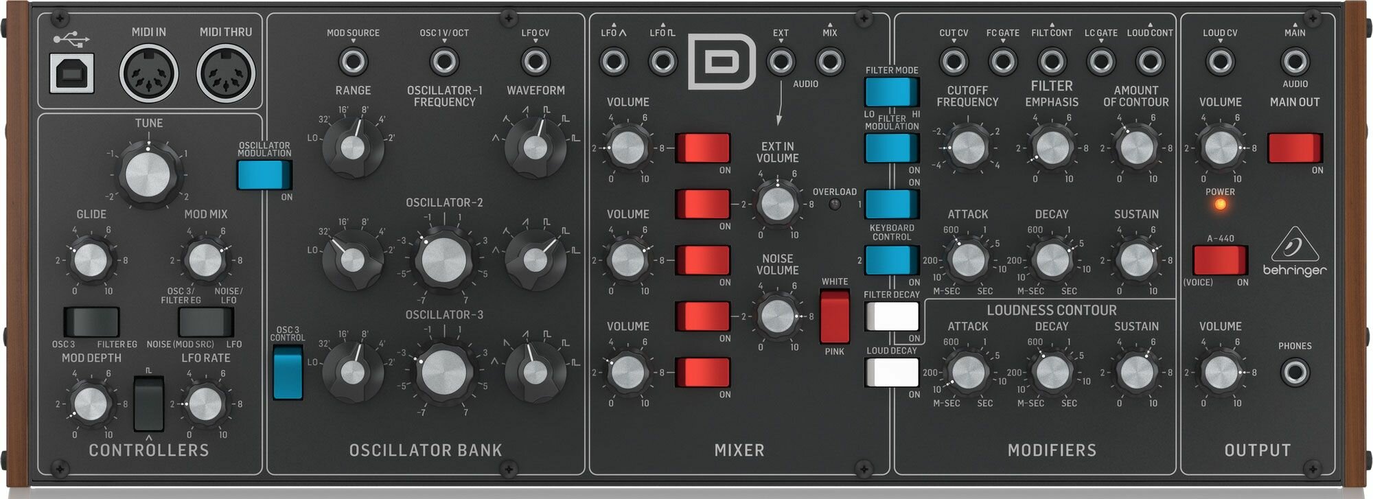 Аналоговый синтезатор Behringer MODEL D