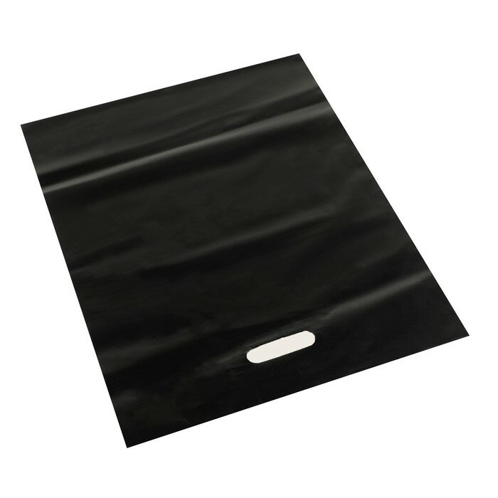 Пакет полиэтиленовый с вырубной ручкой, чёрный, 40 х 50 см, 30 мкм (50 шт) - фотография № 2