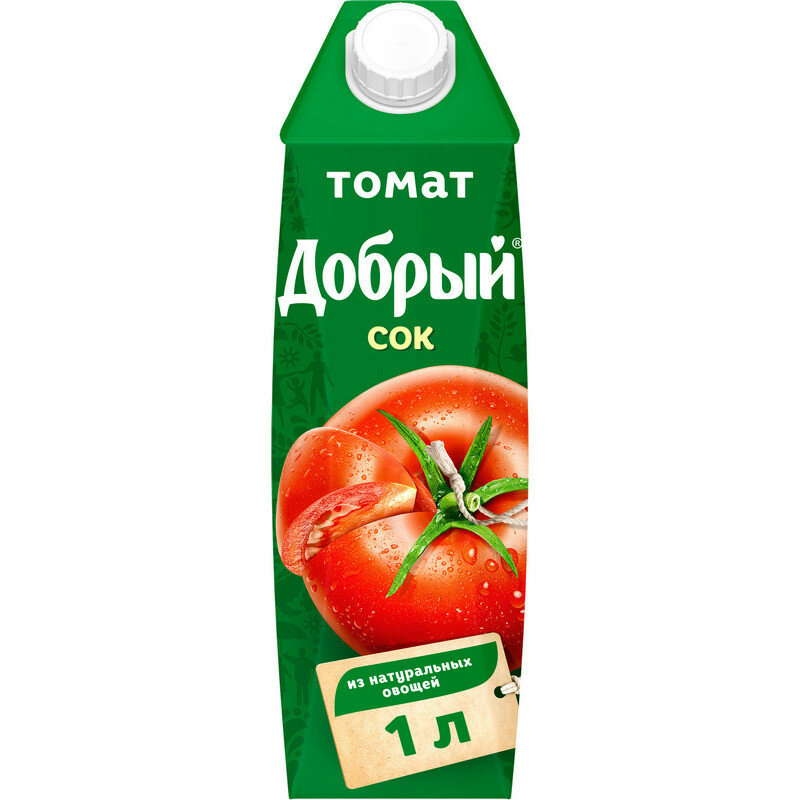 Сок Добрый томатный 1 л - фотография № 1