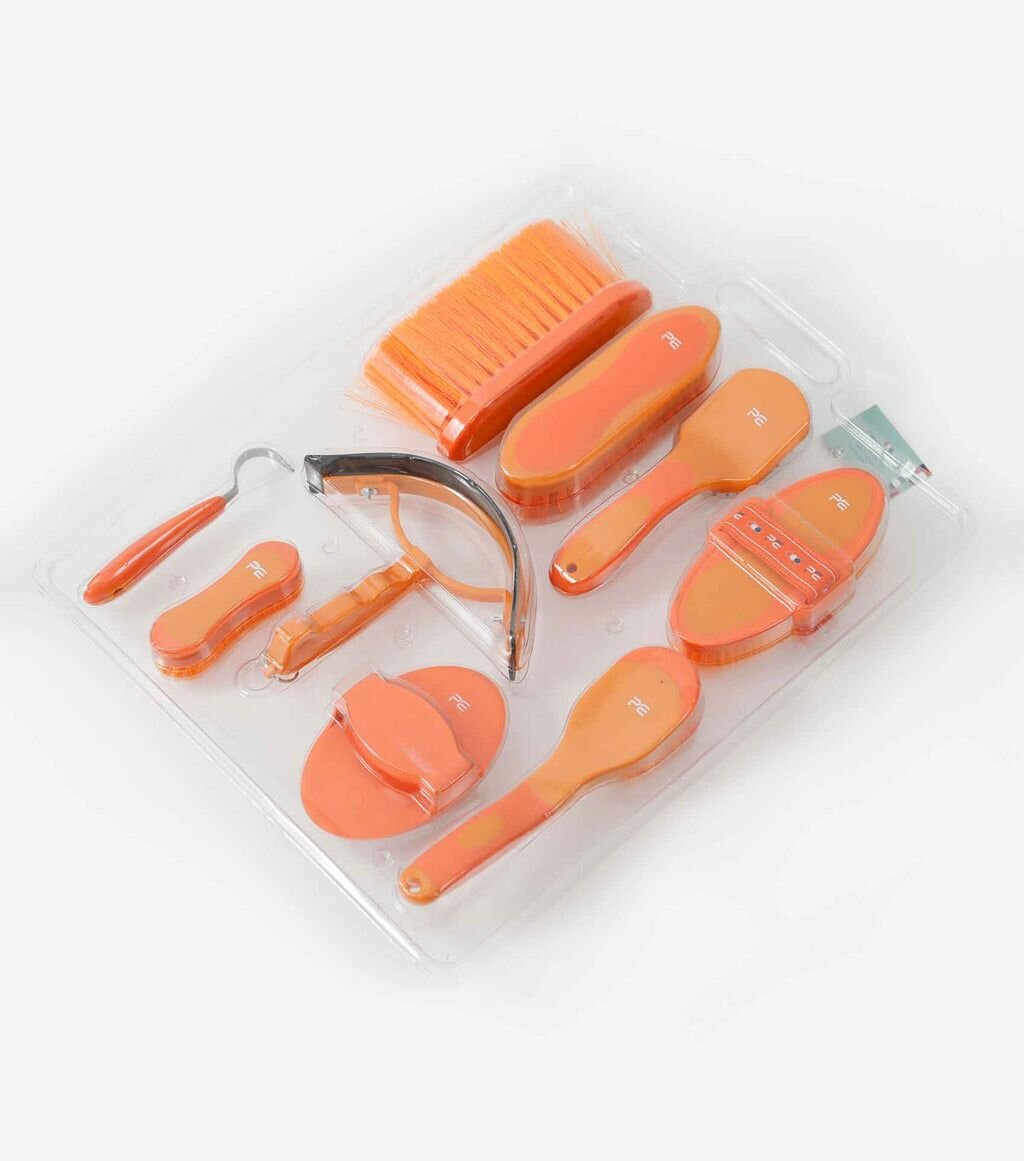 Набор для груминга Soft-Touch Premier Equine (9 предметов) оранжевый - фотография № 2