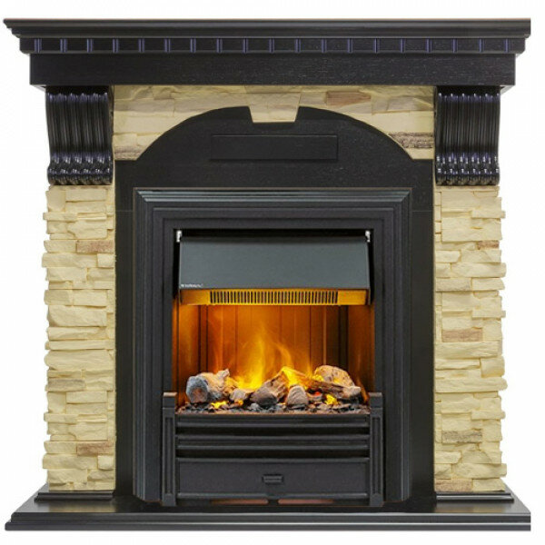 Электрокамин Dimplex Dublin с очагом Brookline Black сланец/венге