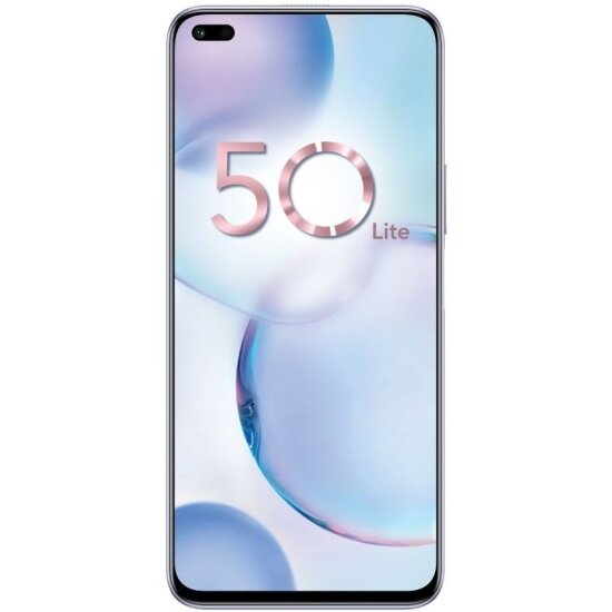 Смартфон Honor 50 Lite 128Gb 6Gb серебристый моноблок 3G 4G 2Sim 6.67" 1080x2376 Android Q 64Mpix 802.11 a/b/g/n/ac NFC GPS GSM900/1800 GSM1900 TouchSc