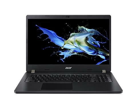 Ноутбук ACER TMP215-52 CI3-10110U 15.6 ", 1920x1080, Intel Core i3, 10110U, 2 ядра, 2100 МГц, 8 Гб, SSD, 256 Гб, UHD Graphics, NO DVD, Bluetooth, Wi-Fi, Linux, черный