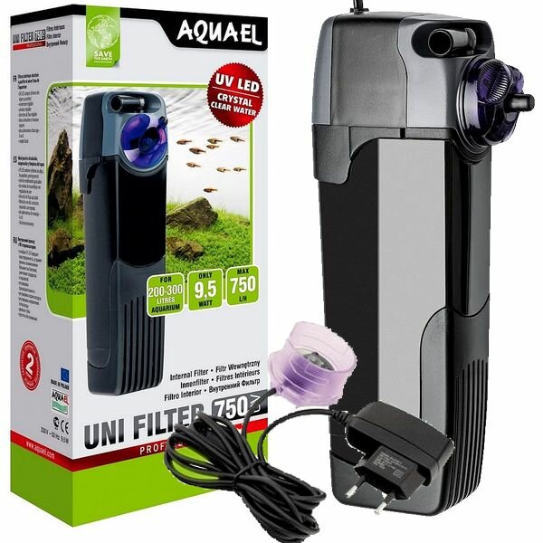 Помпа-фильтр для аквариума AQUAEL UNIFILTER-750-UV 200-300л , пропускает 750л/час