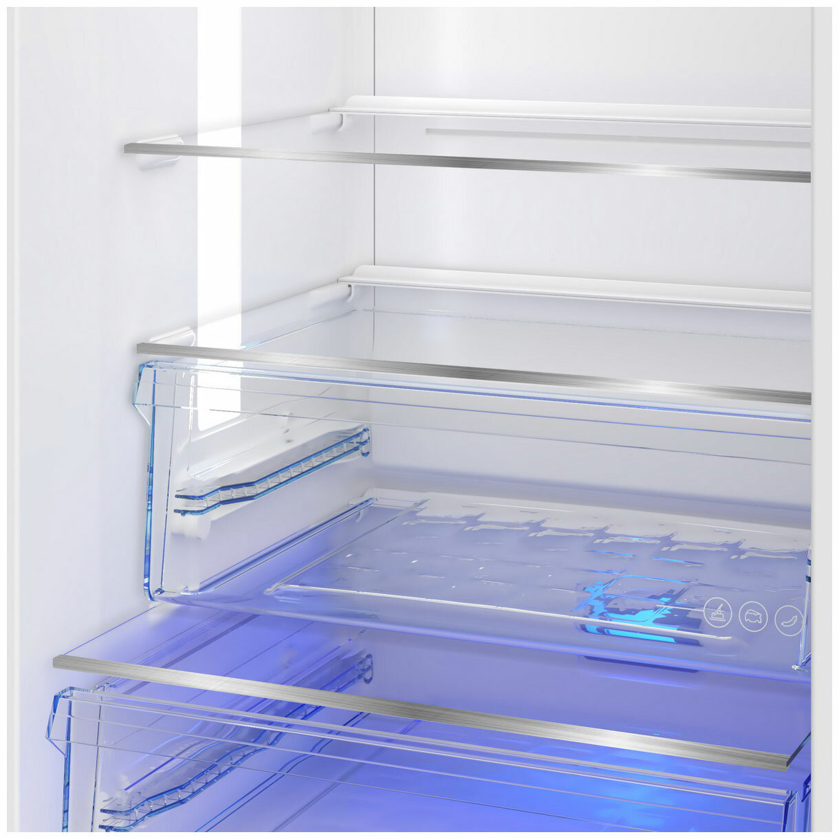 Холодильник BEKO , двухкамерный, серебристый - фото №9