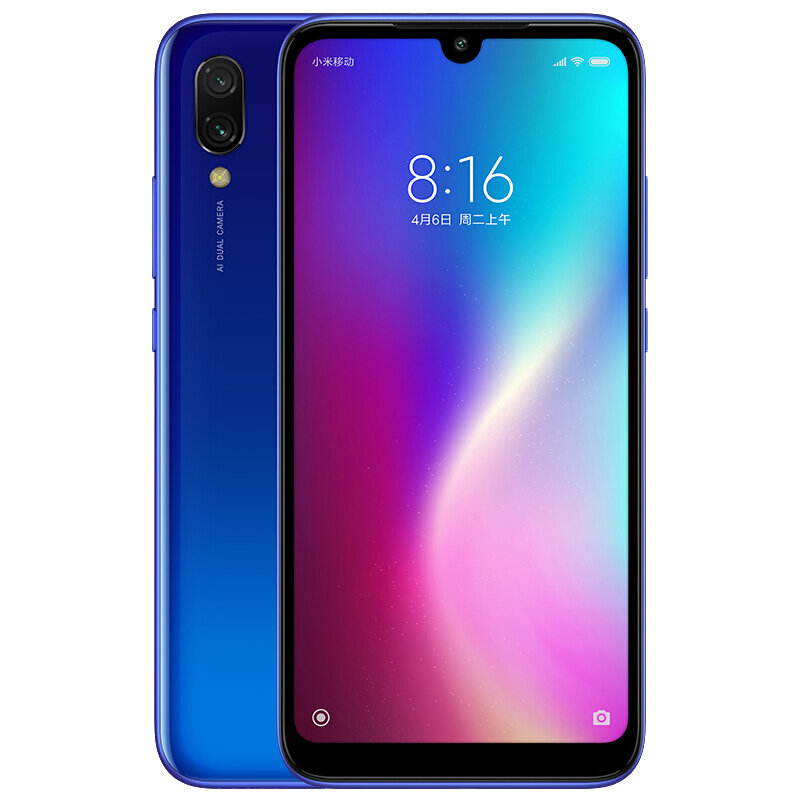 Смартфон Xiaomi Redmi Note 7 4/64 ГБ CN, 2 nano SIM, нептуновый синий