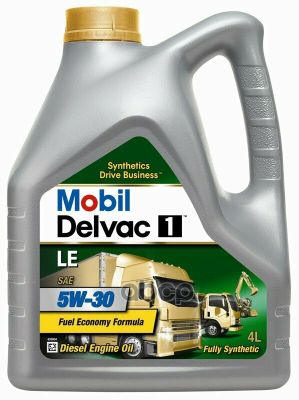 Mobil Mobil Delvac 1 Le 5W30 (4L)_Масло Мот.!Син Acea E9/E7/E6, Api Ci-4/Cj-4/Sn,Mb 235.28/228.51/228.31