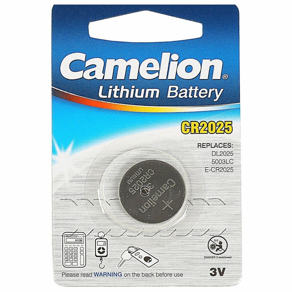 Батарейка CR2025 Camelion BL-1 3V 1шт