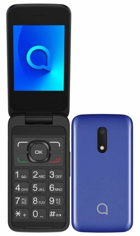 Мобильный телефон Alcatel 3025X синий раскладной .