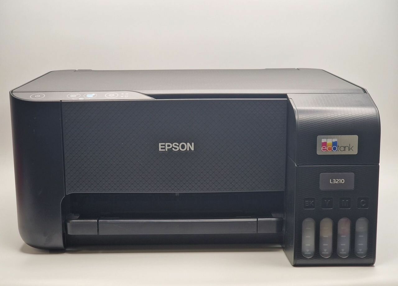МФУ струйный Epson EcoTank L3210, A4, цветная печать, черный