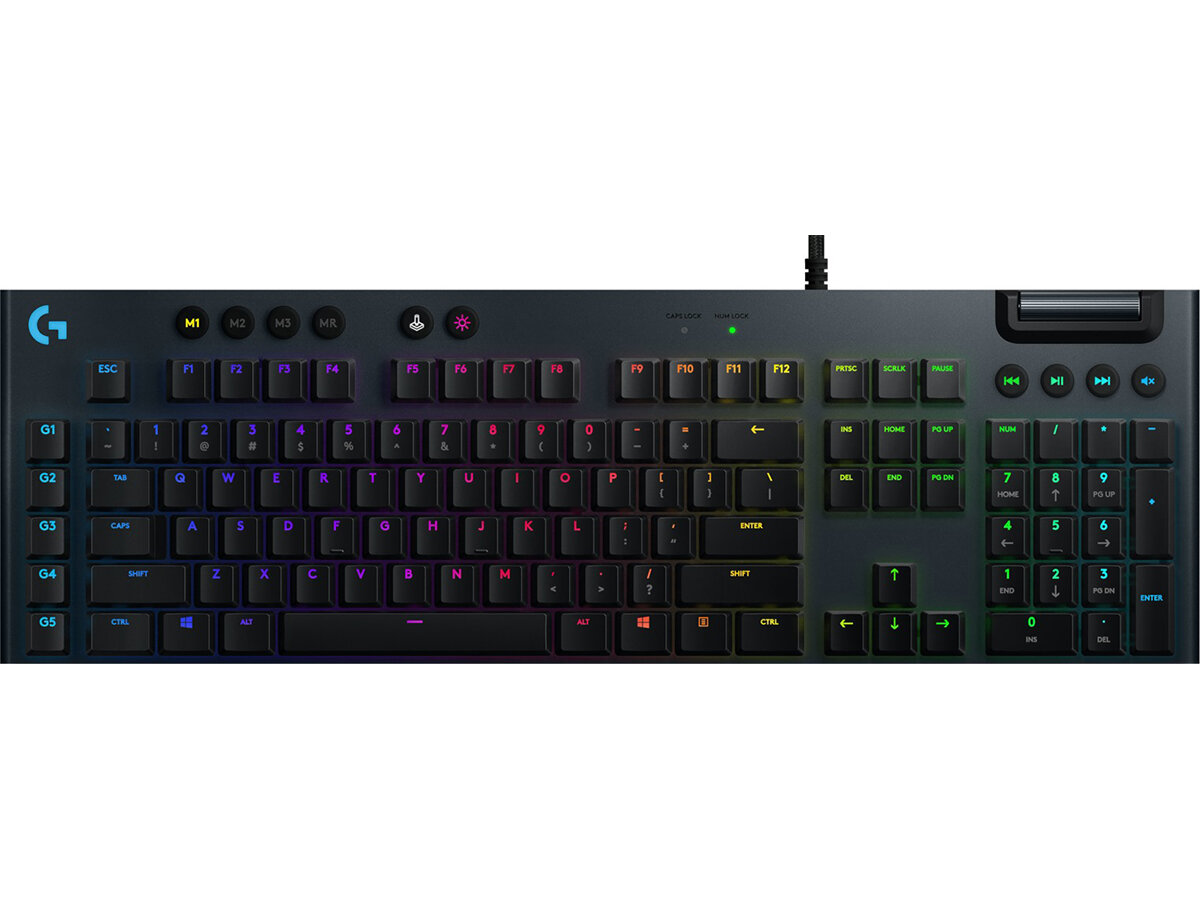 Клавиатура проводная механическая Logitech G815 GL Linear, USB, Черный 920-009007