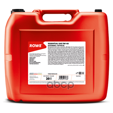 ROWE 20367-280-2a   5w-40 Rowe 20 - Essential A3/B4