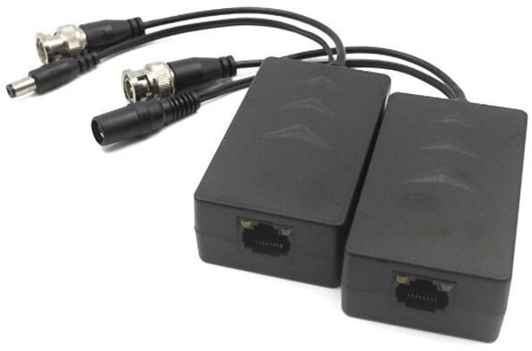 Приемопередатчик 1-канальный пассивный HDCVI/TVI/AHD видеосигнала по витой паре вместе с питанием
