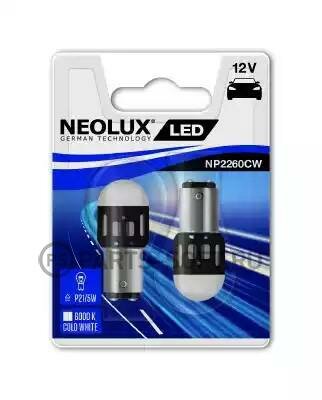 NEOLUX NP2260CW-02B P21/5W 12V (1.2W) Лампа LED 6000K блистер 2шт.