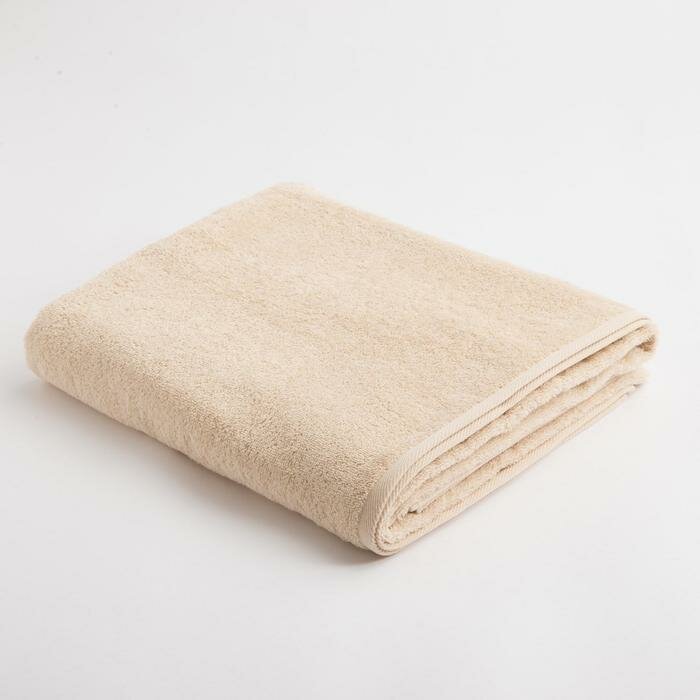 Полотенце махровое "Этель" Organic Beige 100х150 см, 100% хлопок - фотография № 2