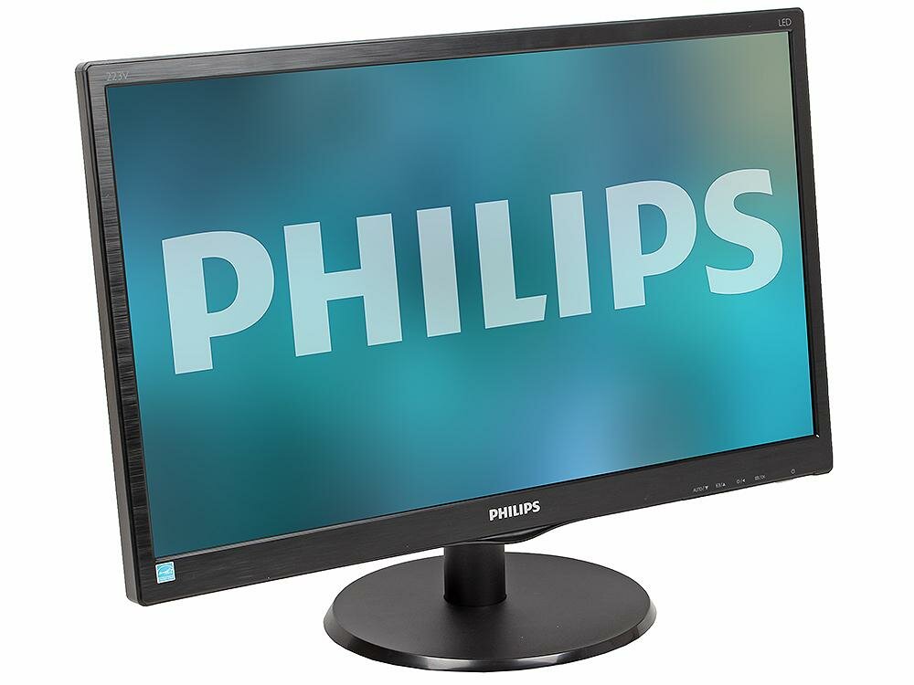  21.5" Philips 223V5LHSB2/00(01) Black 1920x1080, 5ms, 200 cd/m2, 1000:1 (DCR 10M:1), D-Sub, HDMI, vesa