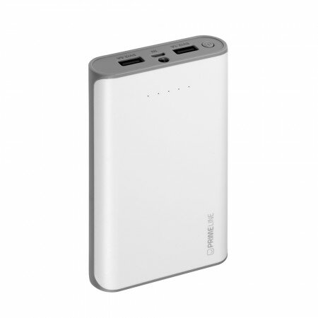 Универсальный внешний аккумулятор Prime Line 16000 mAh 2.5A, Li-Ion, белый