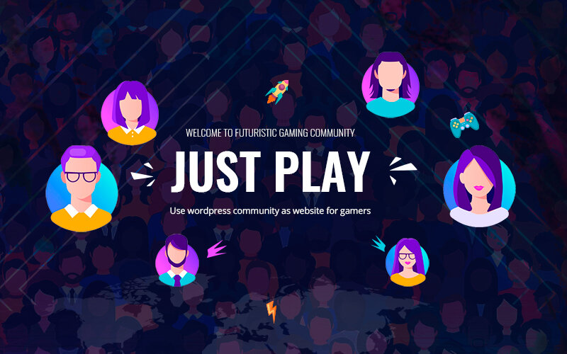 Шаблон Wordpress PLAY - Gaming Community Тема WordPress