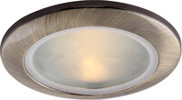 Светильник Arte Lamp Aqua A2024PL-1AB, GU10, 50 Вт, теплый белый, цвет арматуры: бронза, цвет плафона: бронзовый