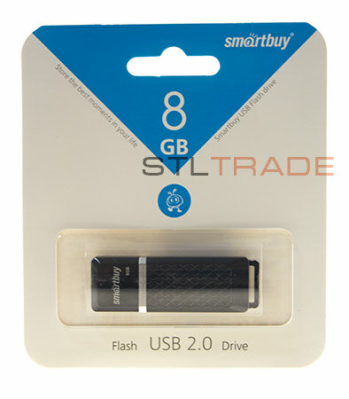 SB8GBQZ-K, 8GB USB 2.0 Quartz series, Black, SmartBuy