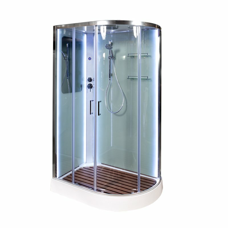 Душевая кабина Deto A А102 L LED с кнопкой 120x80