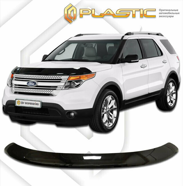 Дефлектор капота для Ford Explorer 2011-2015. Classic черный