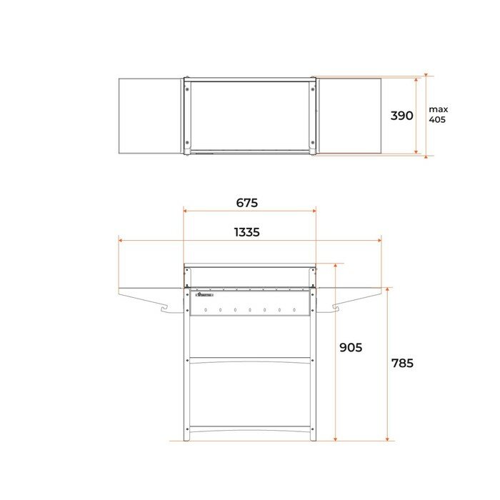 Мангал "Family Standart Grill FSG2000" 133,2х39,4х89,5см - фотография № 5