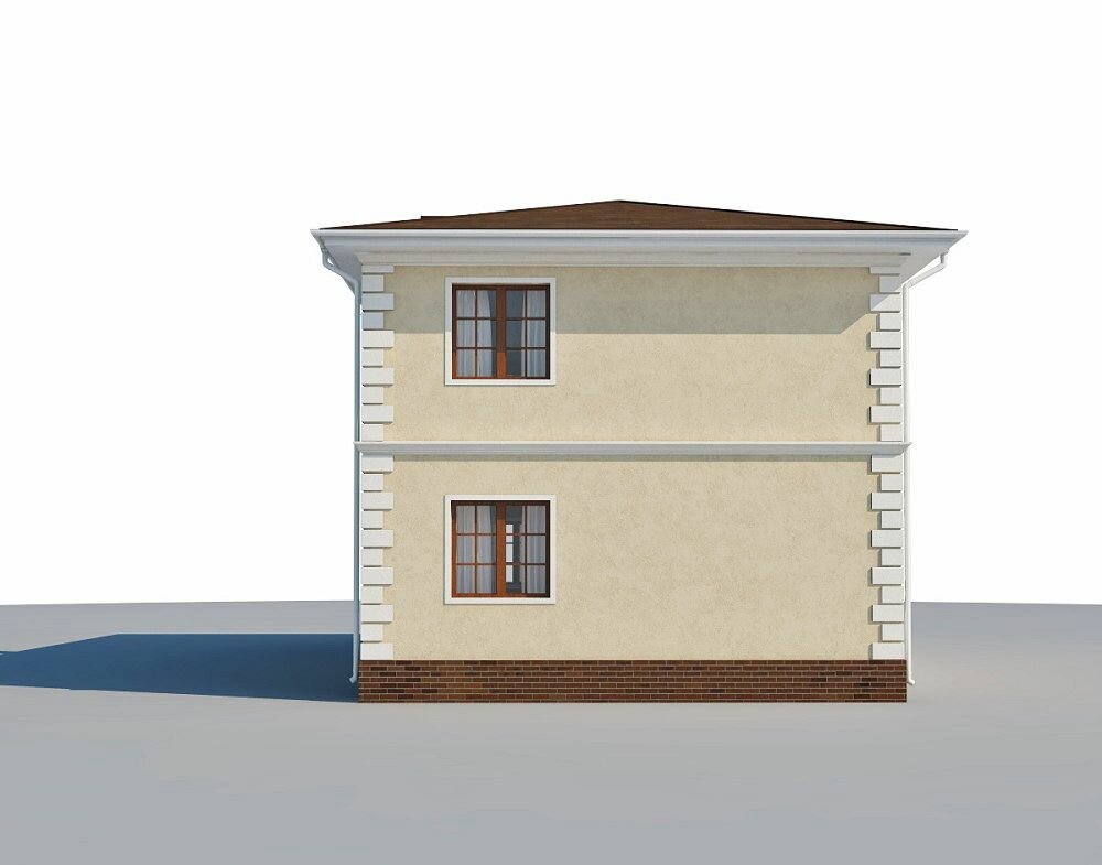 (135м2, 11х8м) Готовый проект двухэтажного дома из газобетона с кабинетом и балконом - AS-2279 - фотография № 6