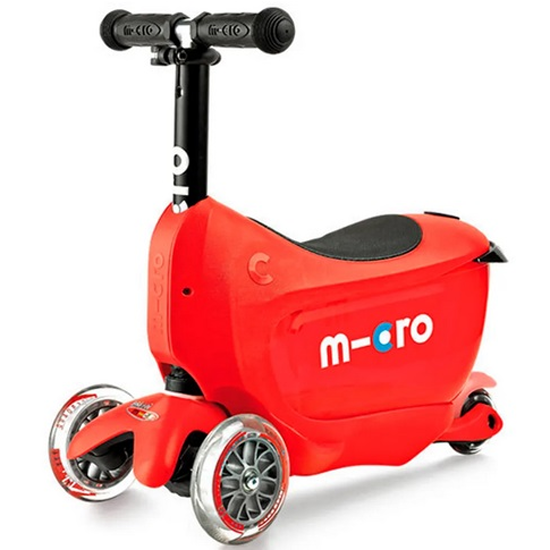 Самокат MICRO Mini2go Deluxe, Красный