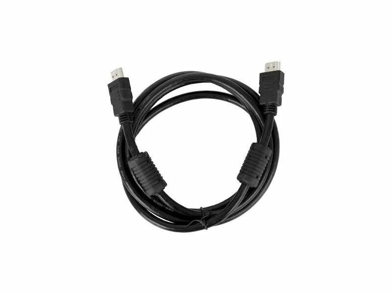 Кабель VCOM HDMI 19M/M ver:1.4+3D, 1,8m, позолоченные контакты, 2 фильтра, (VHD6020D-1.8MB)