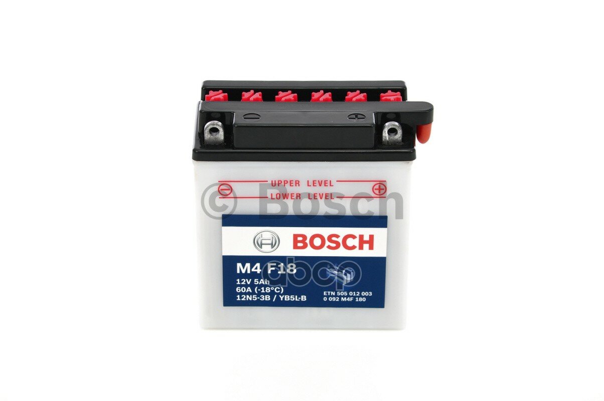 Акб M4 F18 12v 5ah 30a 121x61x131 Bosch арт. 0092m4f180