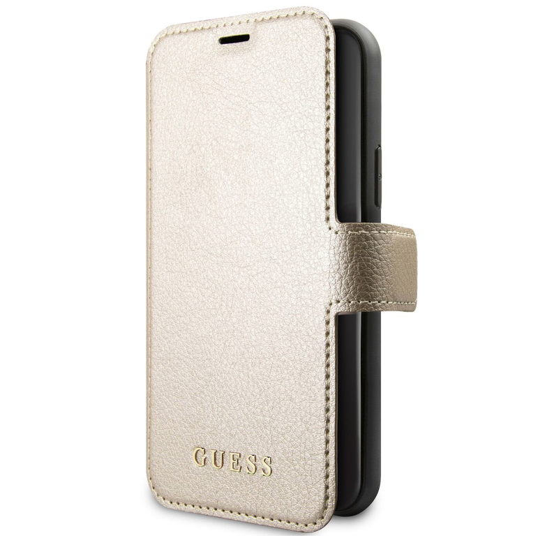 Чехол Guess Iridescent Booktype PU для Apple iPhone 11 Pro (золотой)