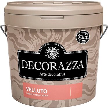 Декоративная Штукатурка Decorazza Velluto 1кг VT 10-81 Эффект Матового Шёлка.