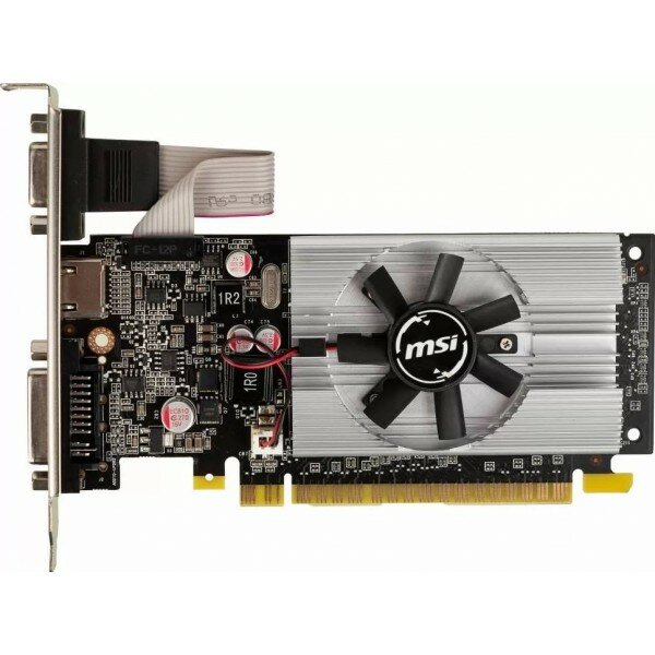 Видеокарта MSI PCI-E N210-1GD3/LP NVIDIA GeForce 210 1024Mb 64 DDR3 460/800 DVIx1/CRTx1 Ret