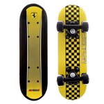Скейтборд FERRARI мини, цвет жёлтый - изображение